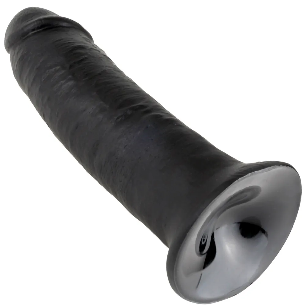 10 Inch Veined & Girthy Black Suction Cup Dildo