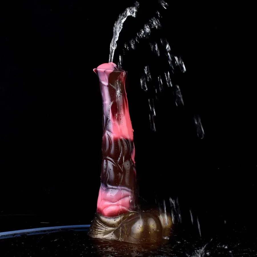 10 Inches Suction Cup Horse Cumming Dildo Toy