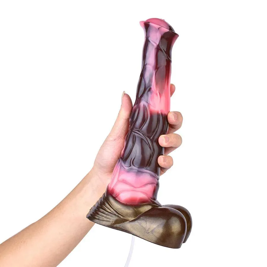 10 Inches Suction Cup Horse Cumming Dildo Toy