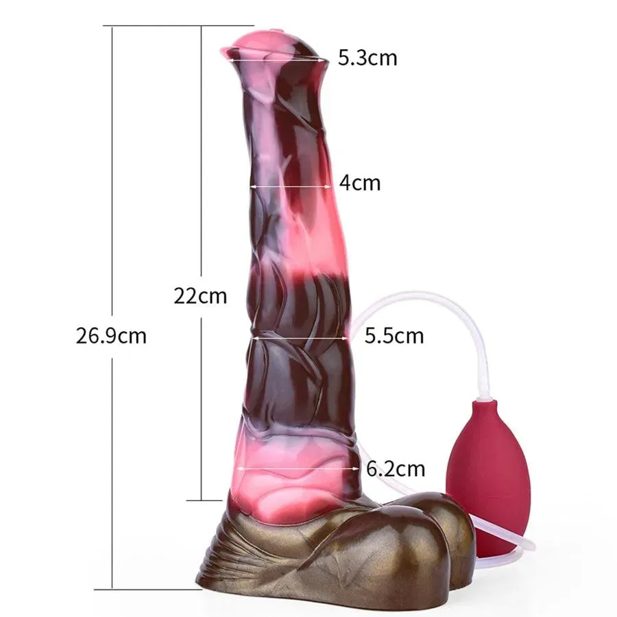 10 Inches Suction Cup Horse Cumming Dildo Toy