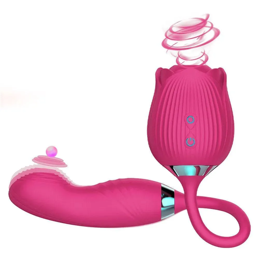 3 in 1 Rose Toy with Flapping Vibrator