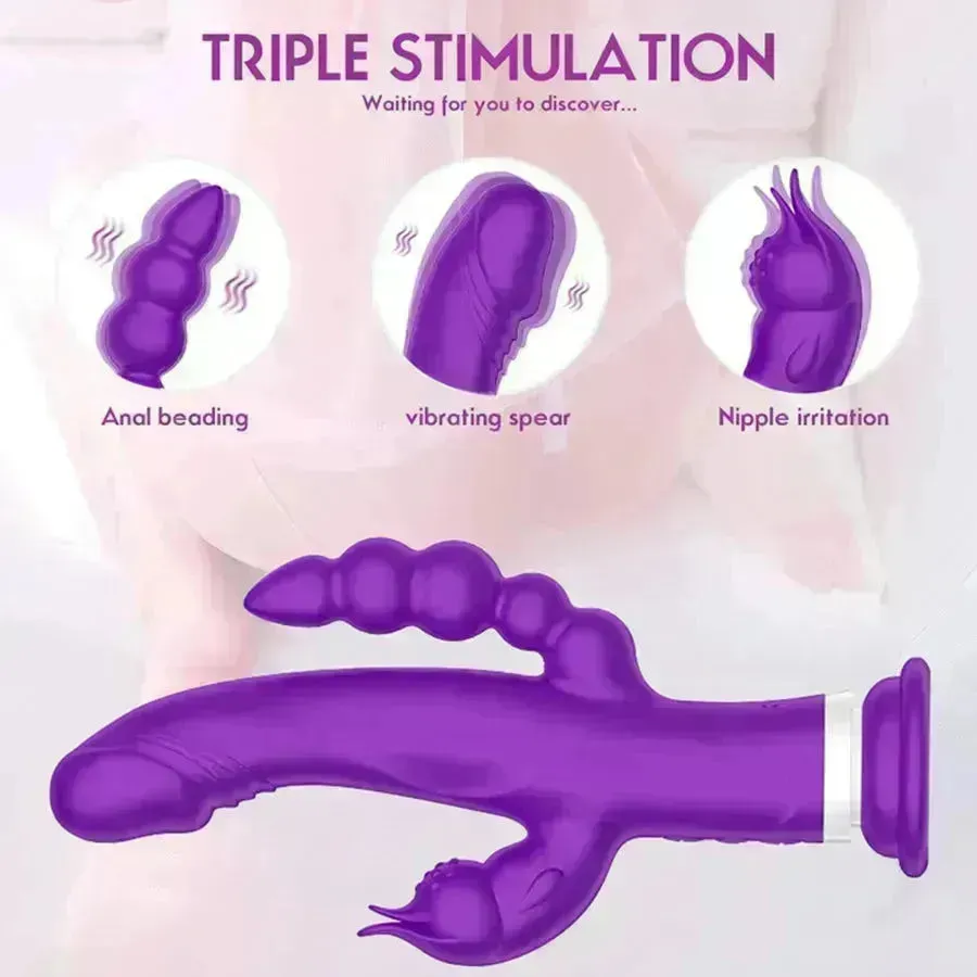 3-In-1 Vibrating Rabbit Adult Toy