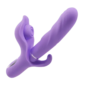 4 in 1 Thrusting Sucking & Flapping Rabbit Vibrator G-spot Masager for Women and Couples