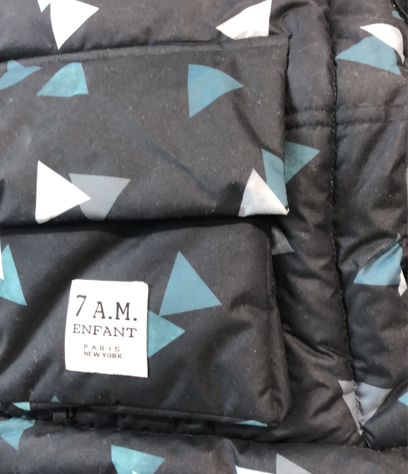 7 A.M. Enfant Blanket 212 Evolution, Aqua Triangle
