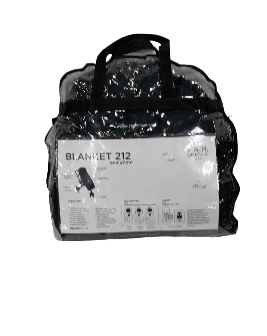 7 A.M. Enfant Blanket 212 Evolution, Black