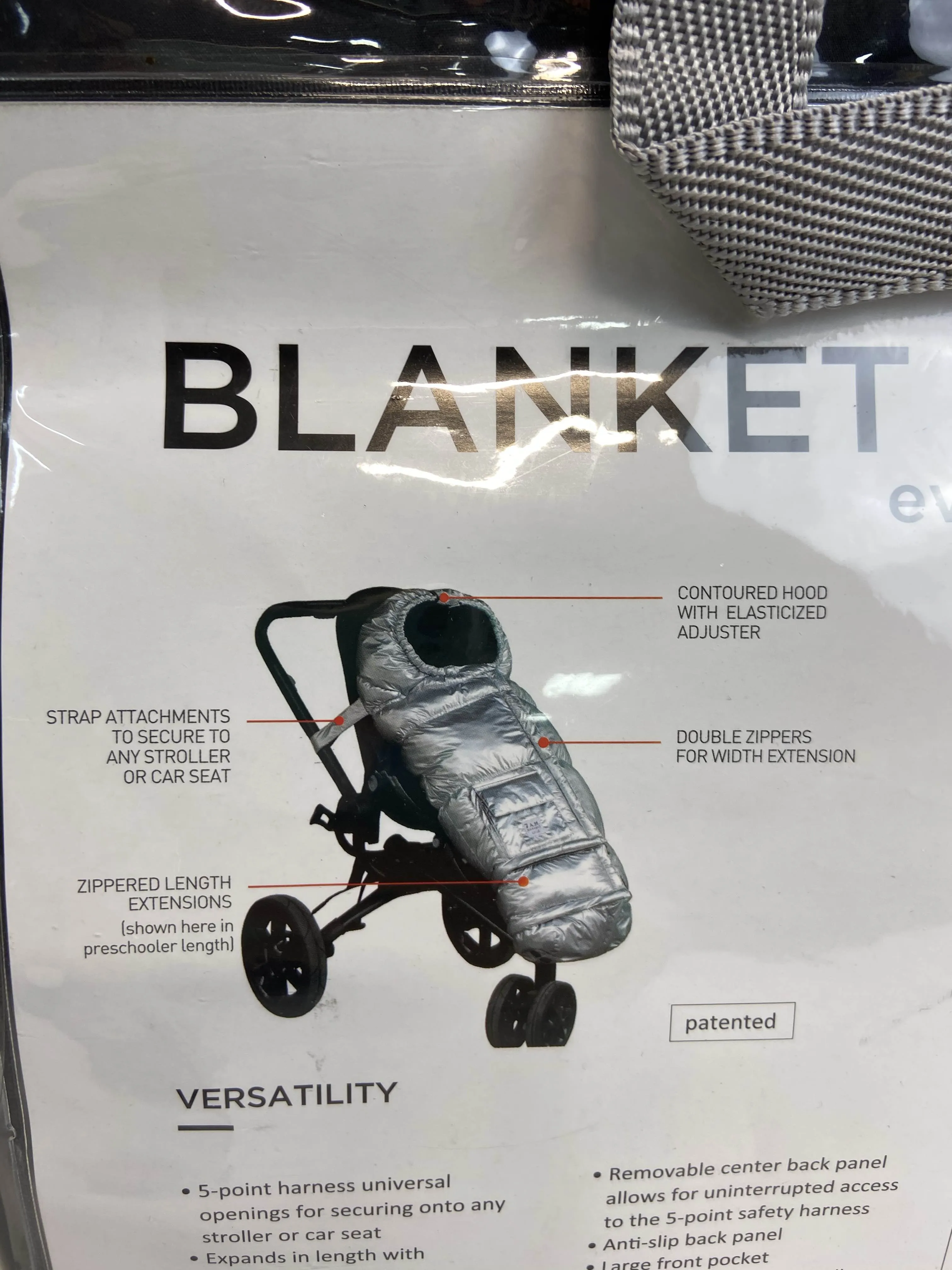 7 A.M. Enfant Blanket 212 Evolution, Black