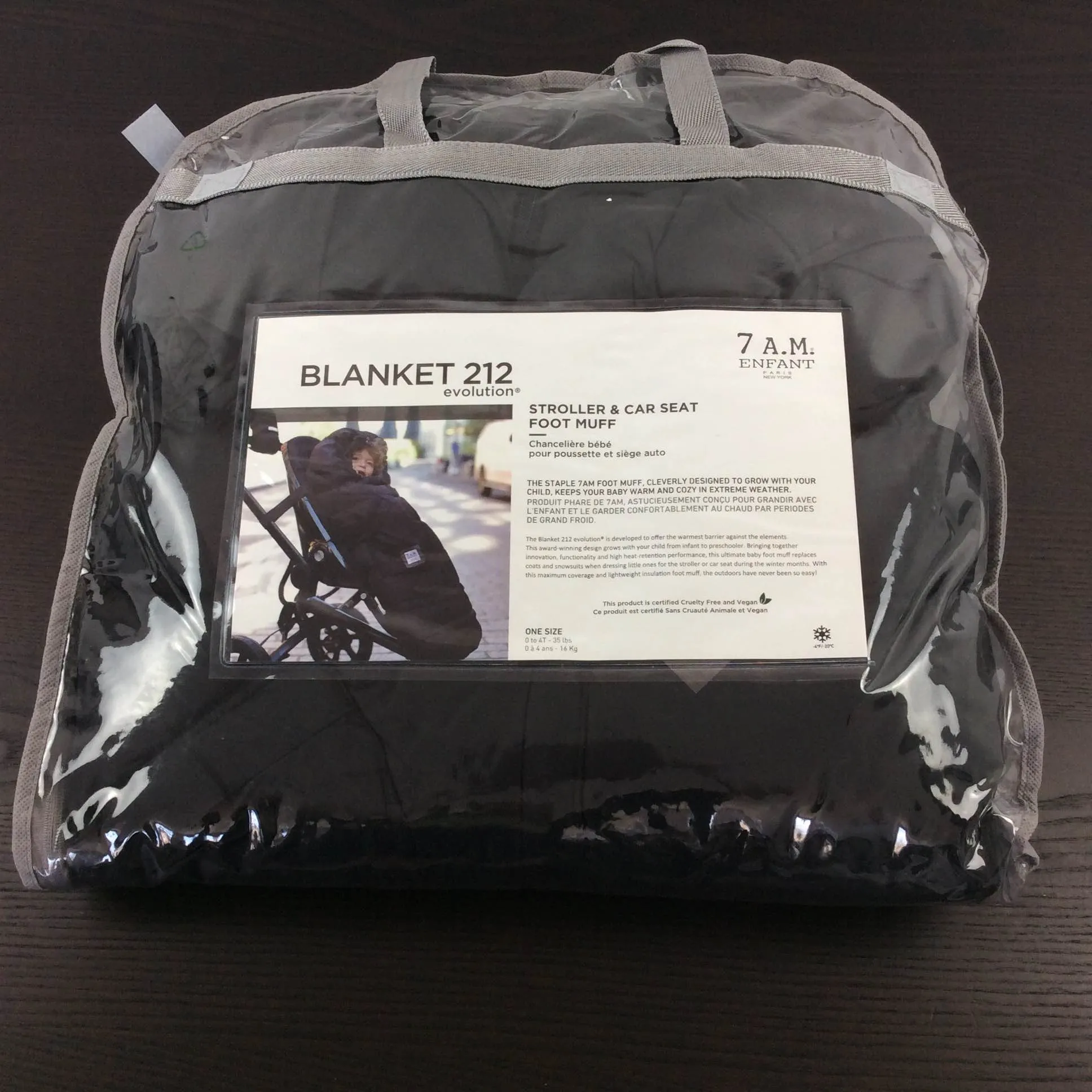 7 A.M. Enfant Blanket 212 Evolution, Black