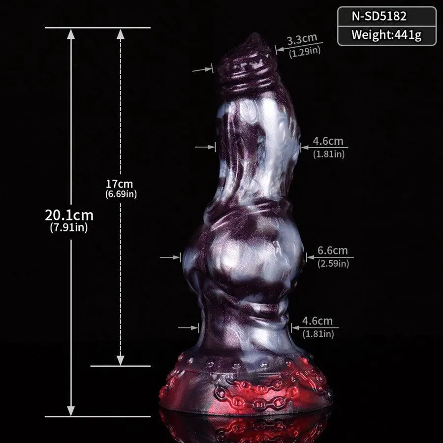 8 Inches Realistic Knotted Dildo for Sale