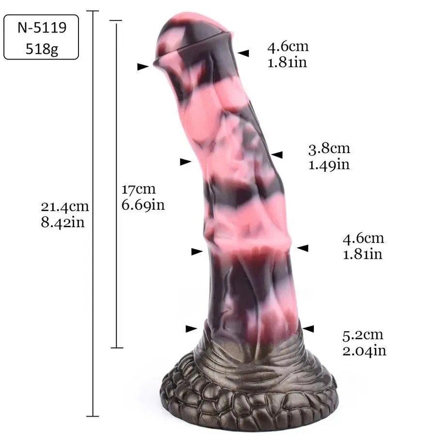 8 Inches Suction Cup Horse Penis Dildo Toy