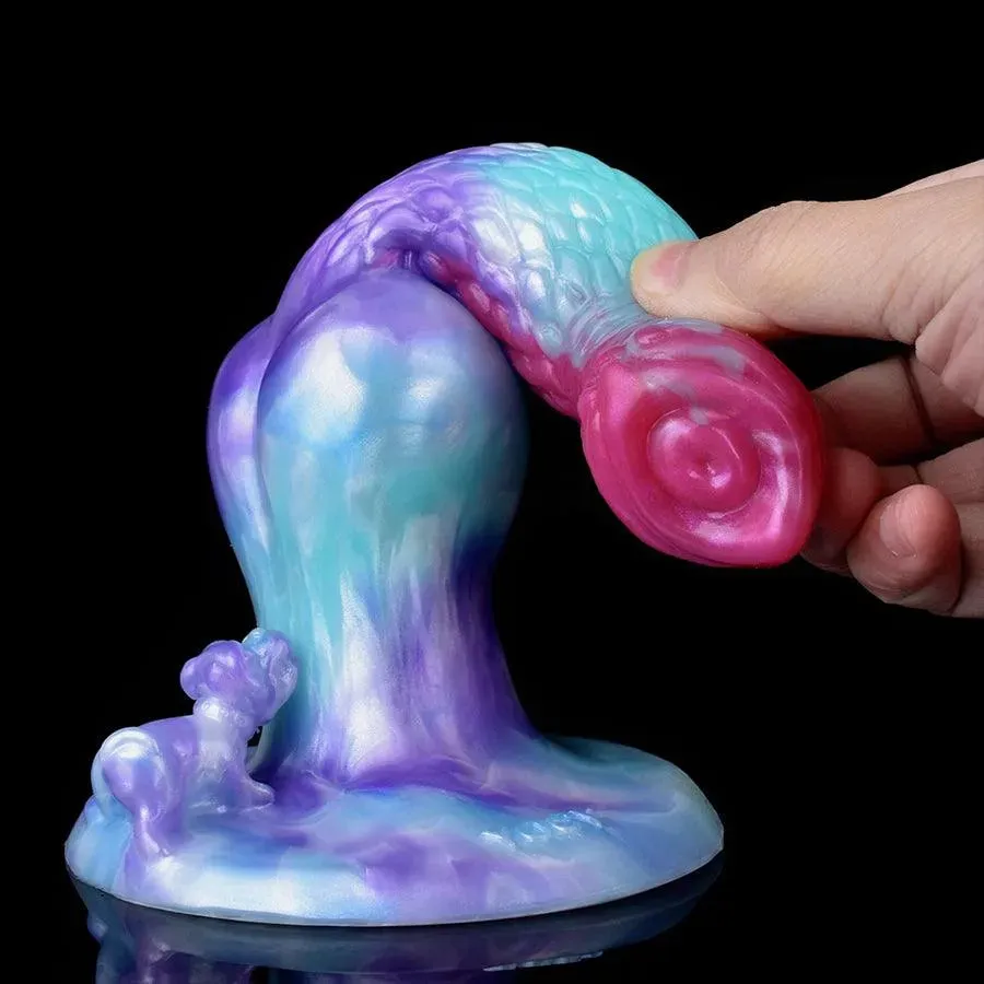 9 Inches Soft Silicone Dog Knot Dildo for Sale