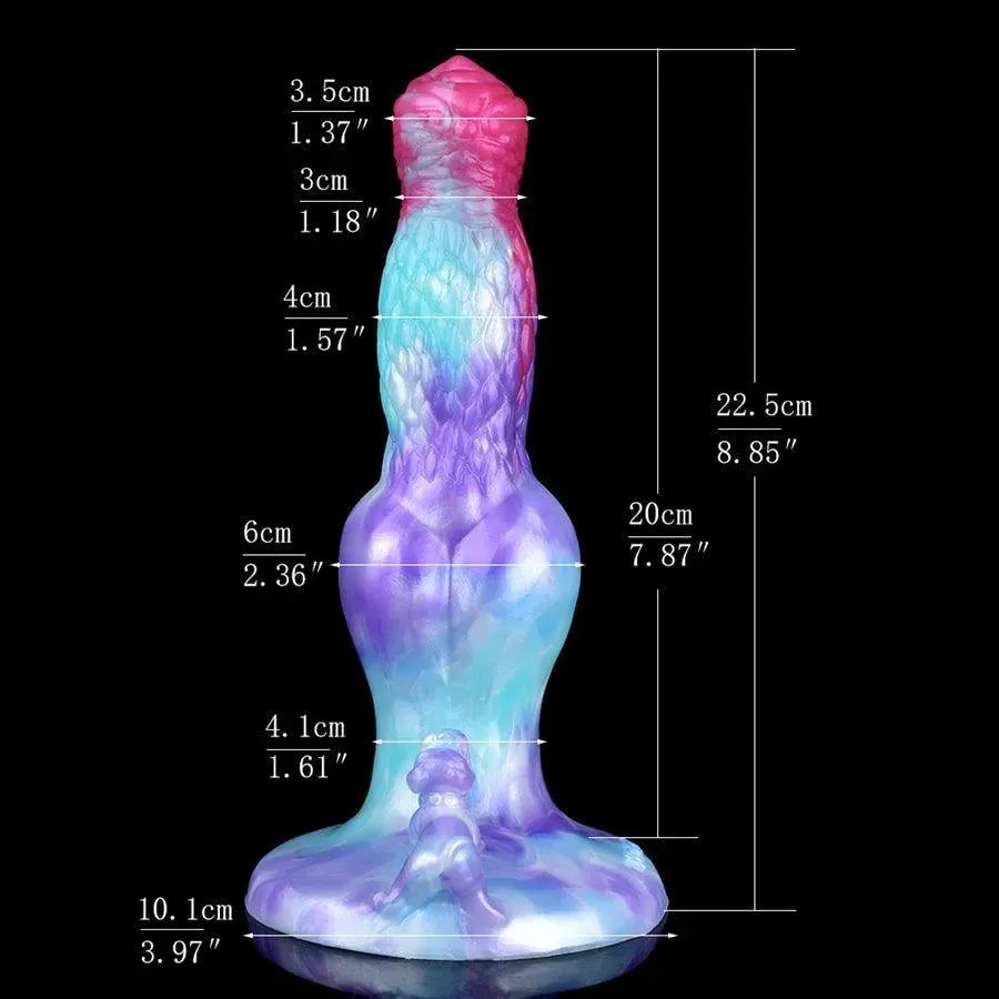9 Inches Soft Silicone Dog Knot Dildo for Sale