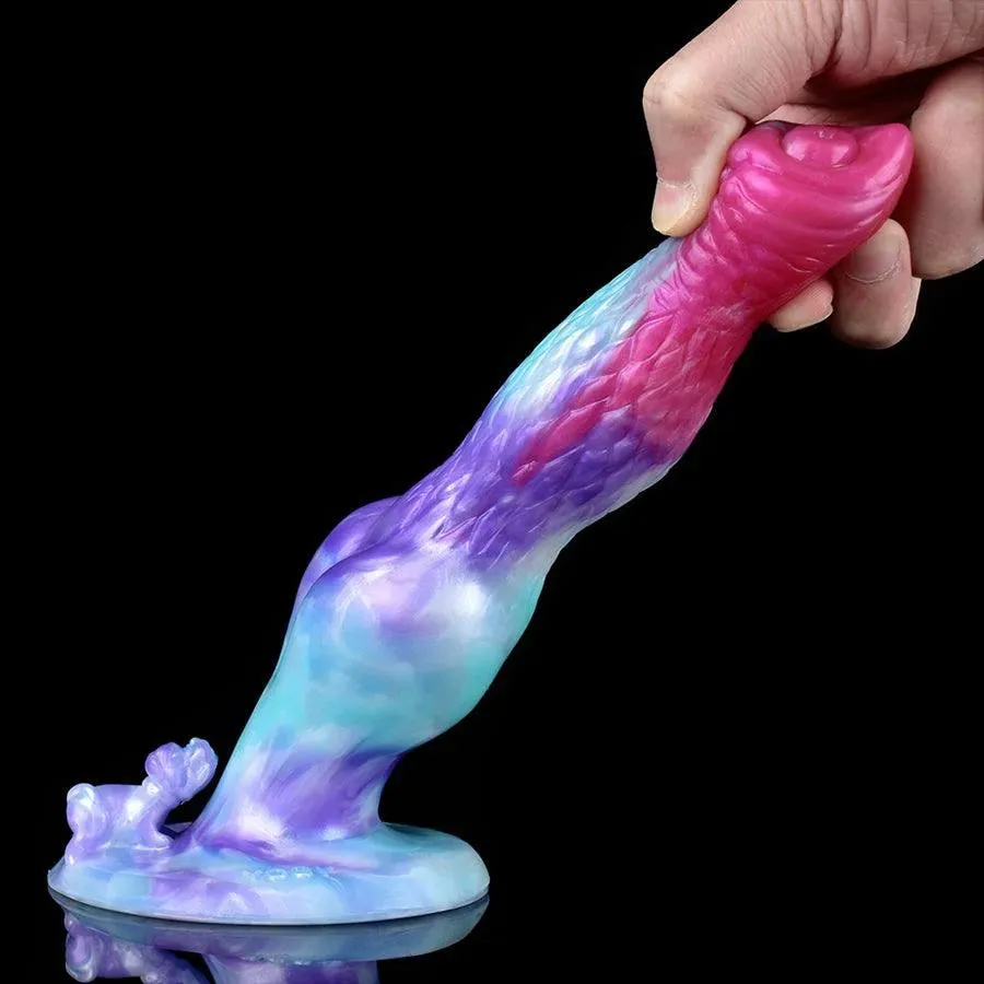 9 Inches Soft Silicone Dog Knot Dildo for Sale
