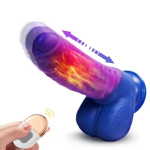 Absalom Caterpillar Color-Changing Telescopic Dildo Heating Monster Dildos with Suction Cup Woman Sex Toy