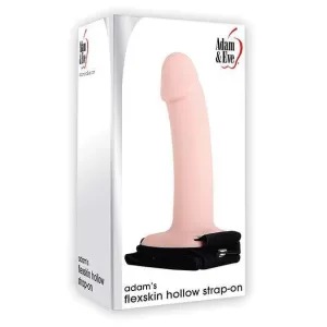 Adam & Eve - Adam's Felxiskin Soft Hollow Strap On (Beige)