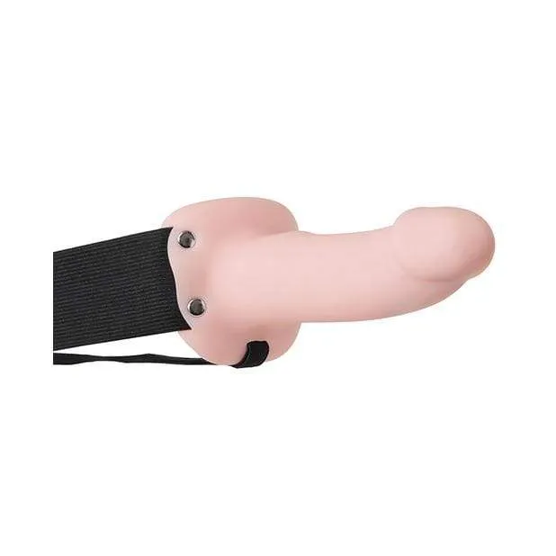 Adam & Eve - Adam's Felxiskin Soft Hollow Strap On (Beige)