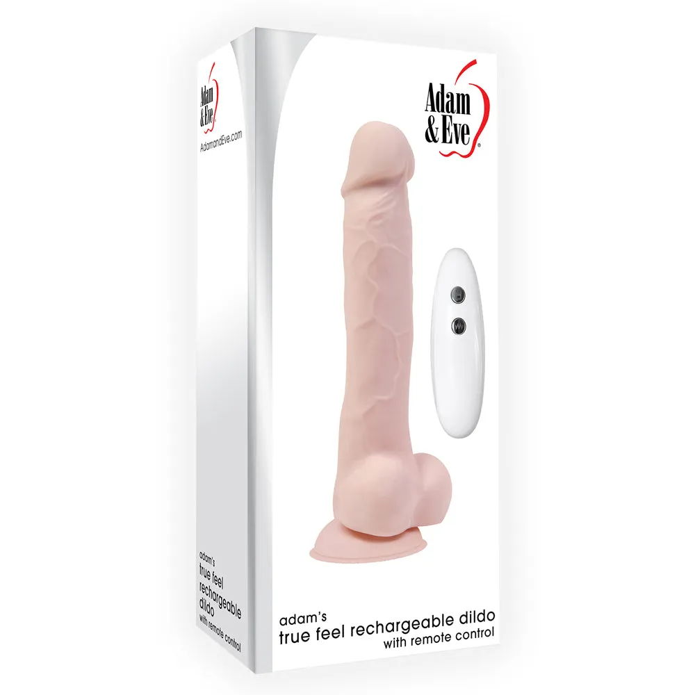 Adam & Eve Adam's True Feel Rechargeable Dildo With Remote Control
