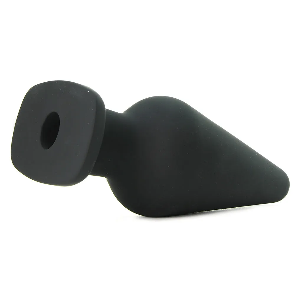 All About Anal Seamless Silicone 6 Inch Butt Plug in Black