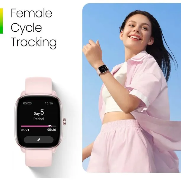 Amazfit W2176US2N GTS 4 Mini Smart Watch, Pink