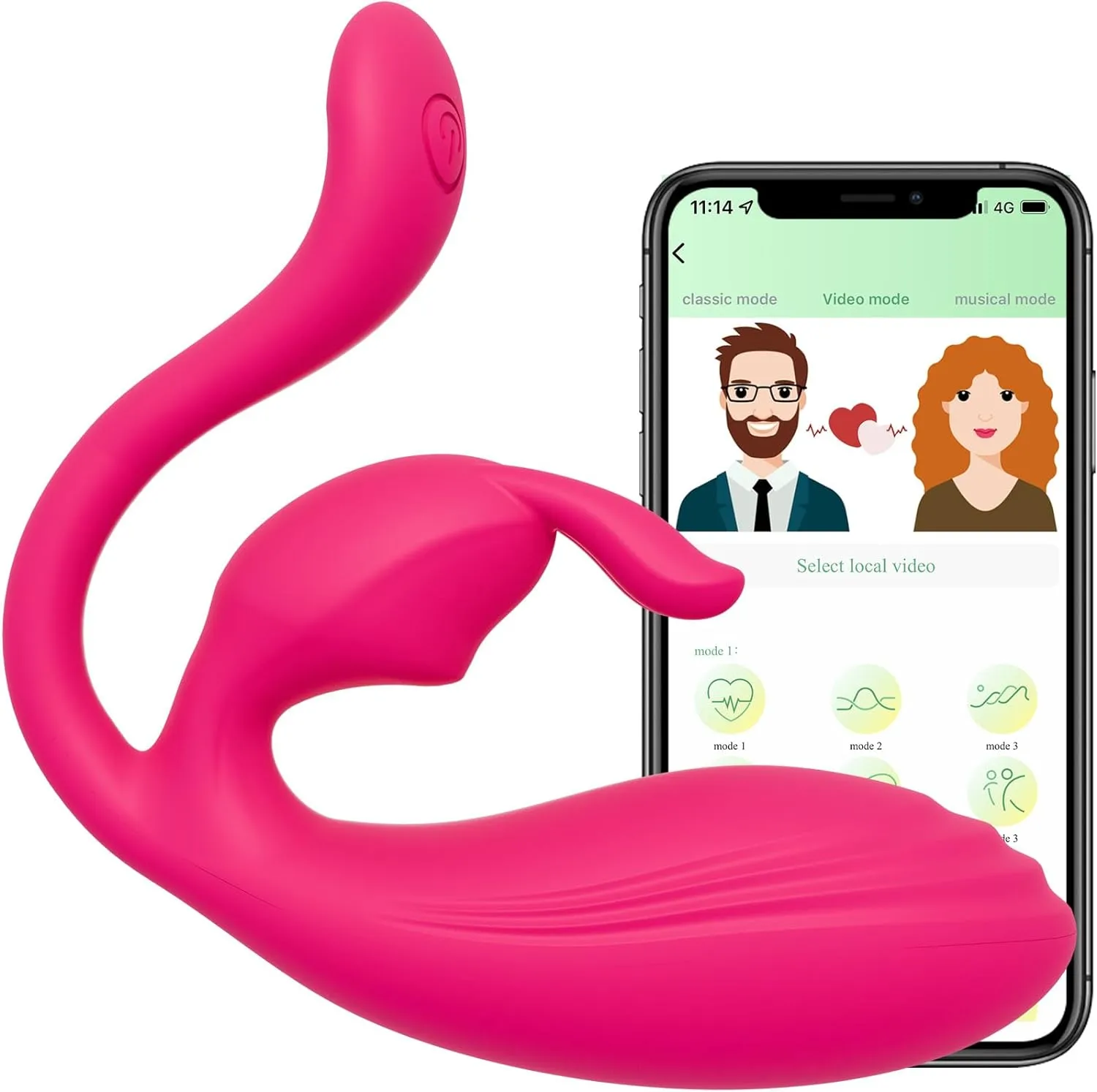 App Clitoral Vibrator with Dual motors