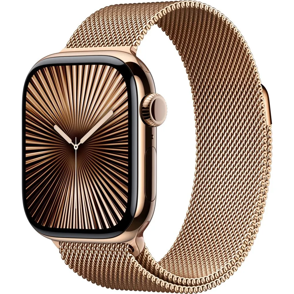 Apple Watch Gen 10 Series 10 Cell 42mm Gold Titanium - Gold Milanese Loop MX083LW/A