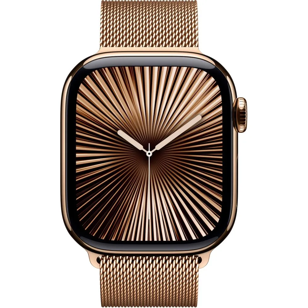 Apple Watch Gen 10 Series 10 Cell 42mm Gold Titanium - Gold Milanese Loop MX083LW/A