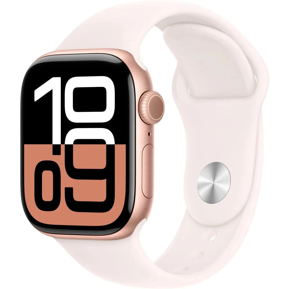 Apple Watch Gen 10 Series 10 Cell 42mm Rose Gold Aluminum - Light Blush Sport Band MWXA3LW/A