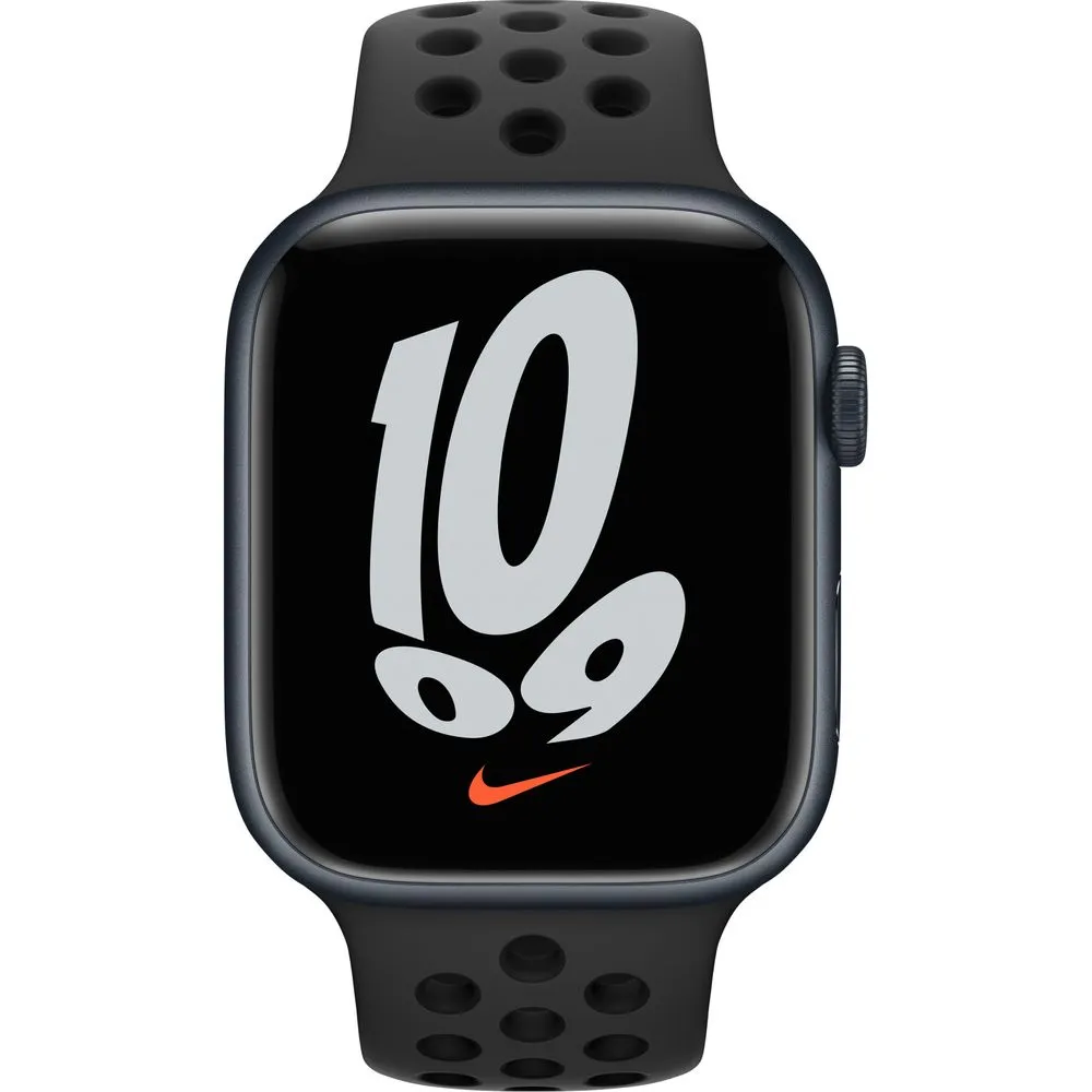 Apple Watch Gen 7 Series 7 Nike Cell 45mm Midnight Aluminum - Anthracite Sport Band MKJL3LL/A