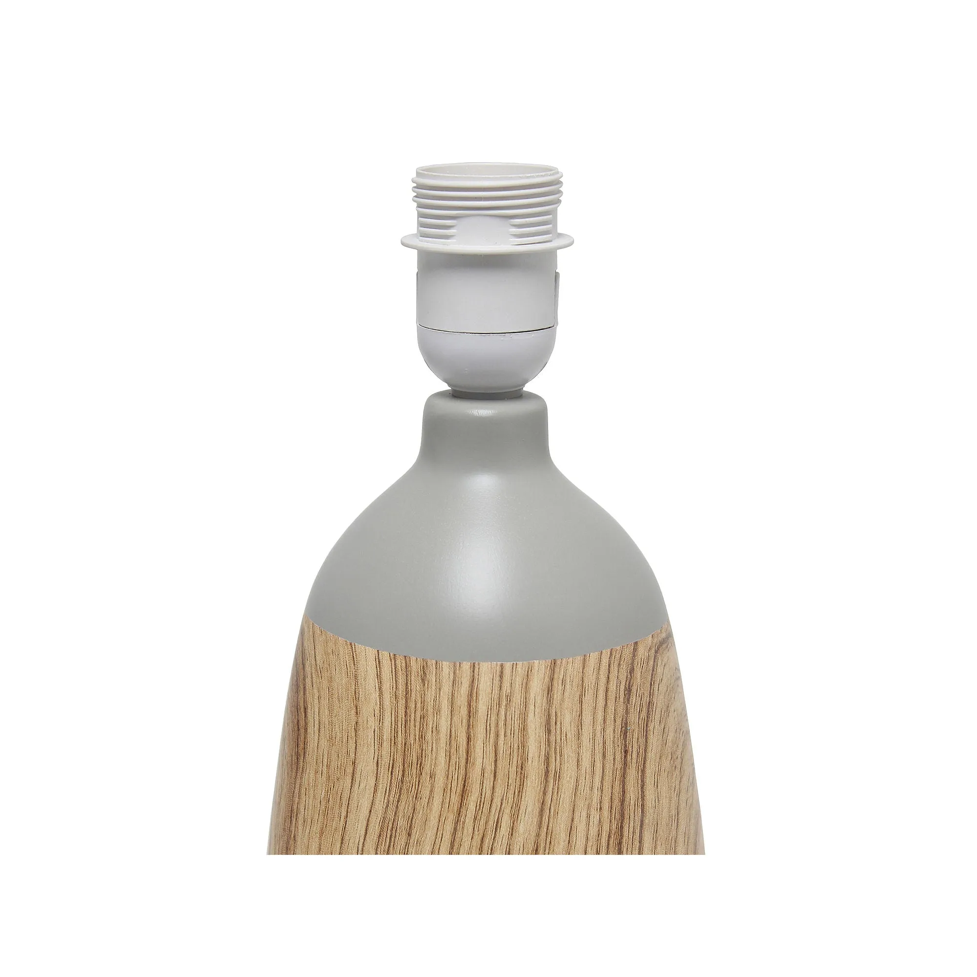 Asstd National Brand Simple Designs Oblong Ceramic Table Lamp LT1117-GRY - LT WOOD GRAY ONE SIZE