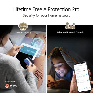 ASUS ZenWiFi XT9 AX7800 Tri-Band WiFi 6 Mesh System (2 Pack) - Up to 5700 sq ft Coverage, Lifetime Internet Security, Parental Controls, 2.5G WAN Port