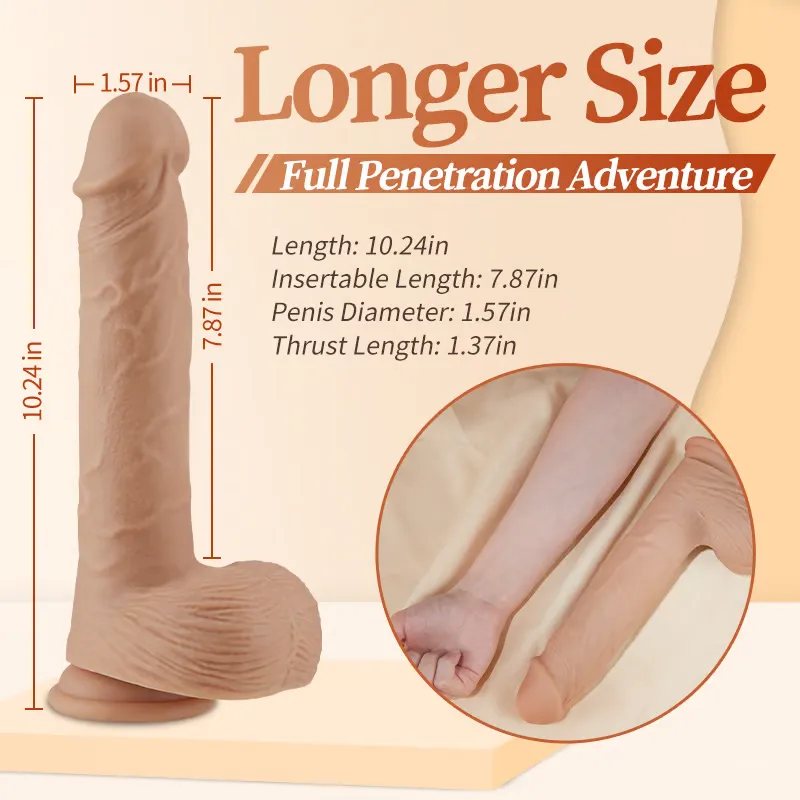 Auto Heating Realistic Dildos Huge Lifelike Dildo with Suction Cup 5 Thrusting 7 Vibrating Swinging G-Spot Vibrator