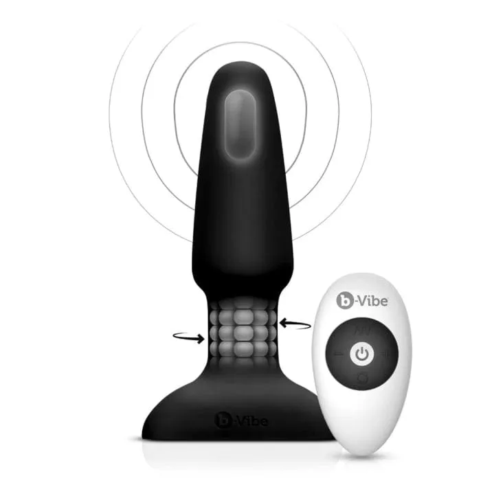 B-Vibe - Rimming 2 Remote Control Vibrating Anal Plug (Black)