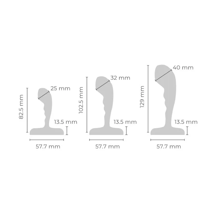 b-Vibe Stainless Steel Prostate Training Set