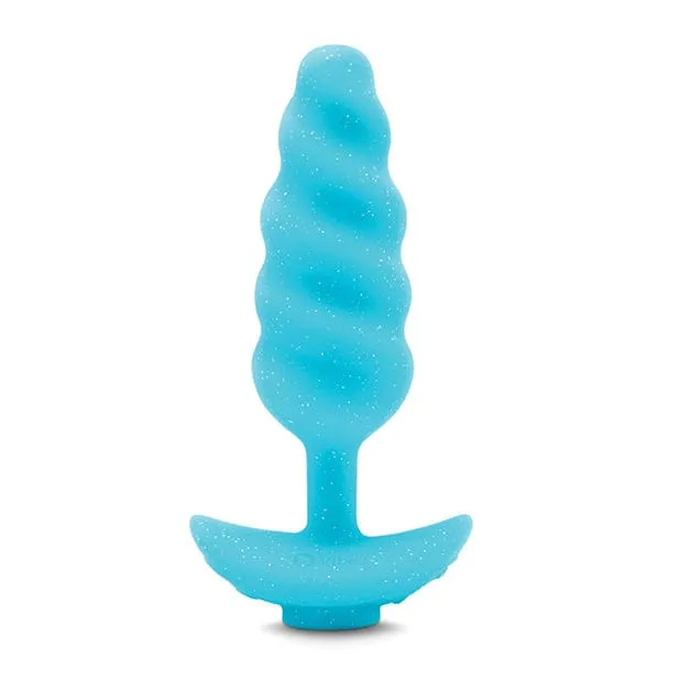 B Vibe - Unicorn Tail Vibrating Butt Plug Special Edition (Blue)