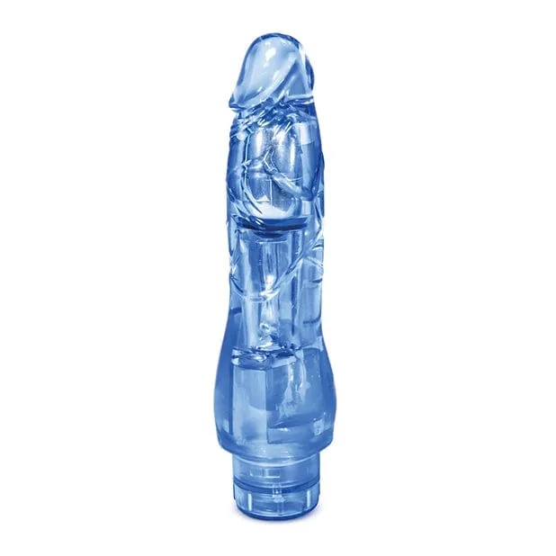 Blush Novelties - Naturally Yours Fantasy Vibe Realistic Vibrating Dildo 8.5"(Blue)