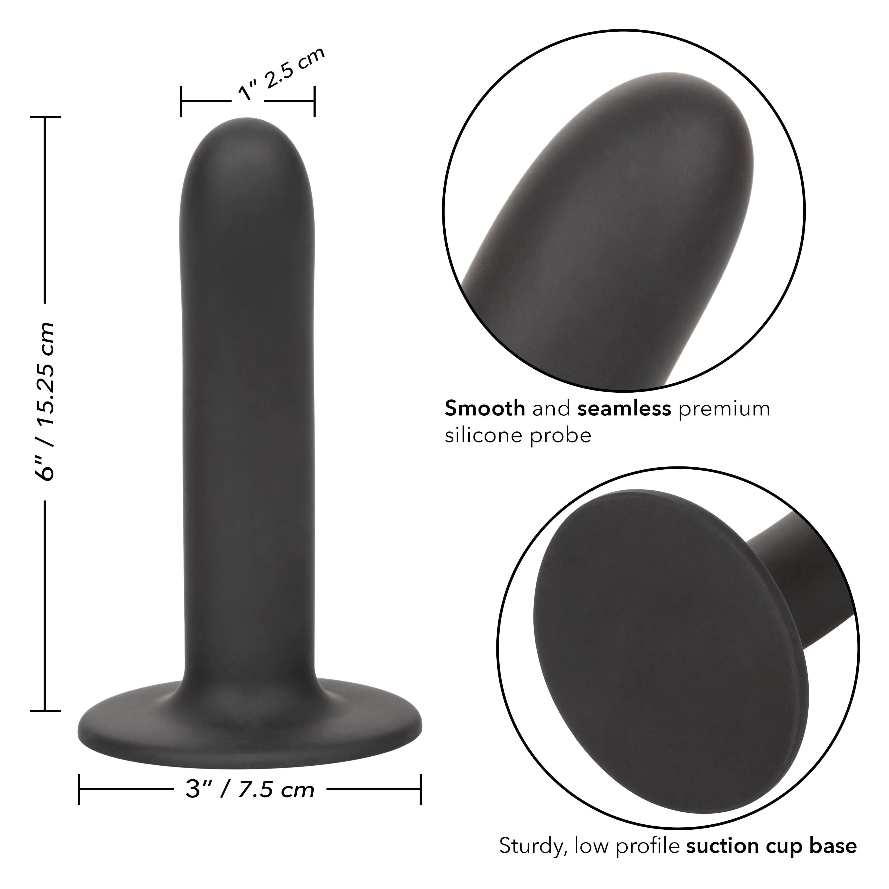 California Exotics - Boundless Smooth Pegging Probe Strap on Dildo