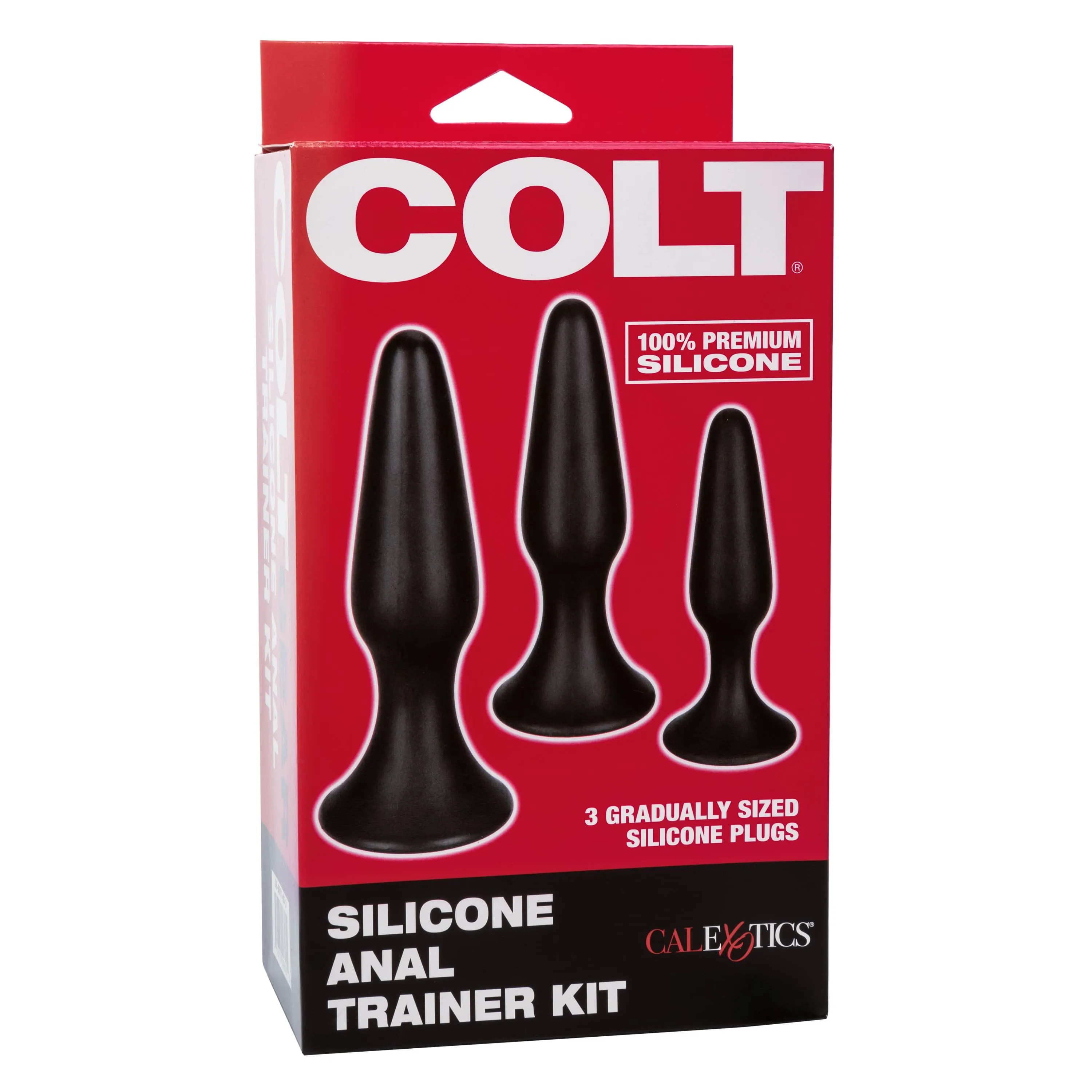 California Exotics - Colt Silicone Anal Trainer Kit 3 Plugs (Black)