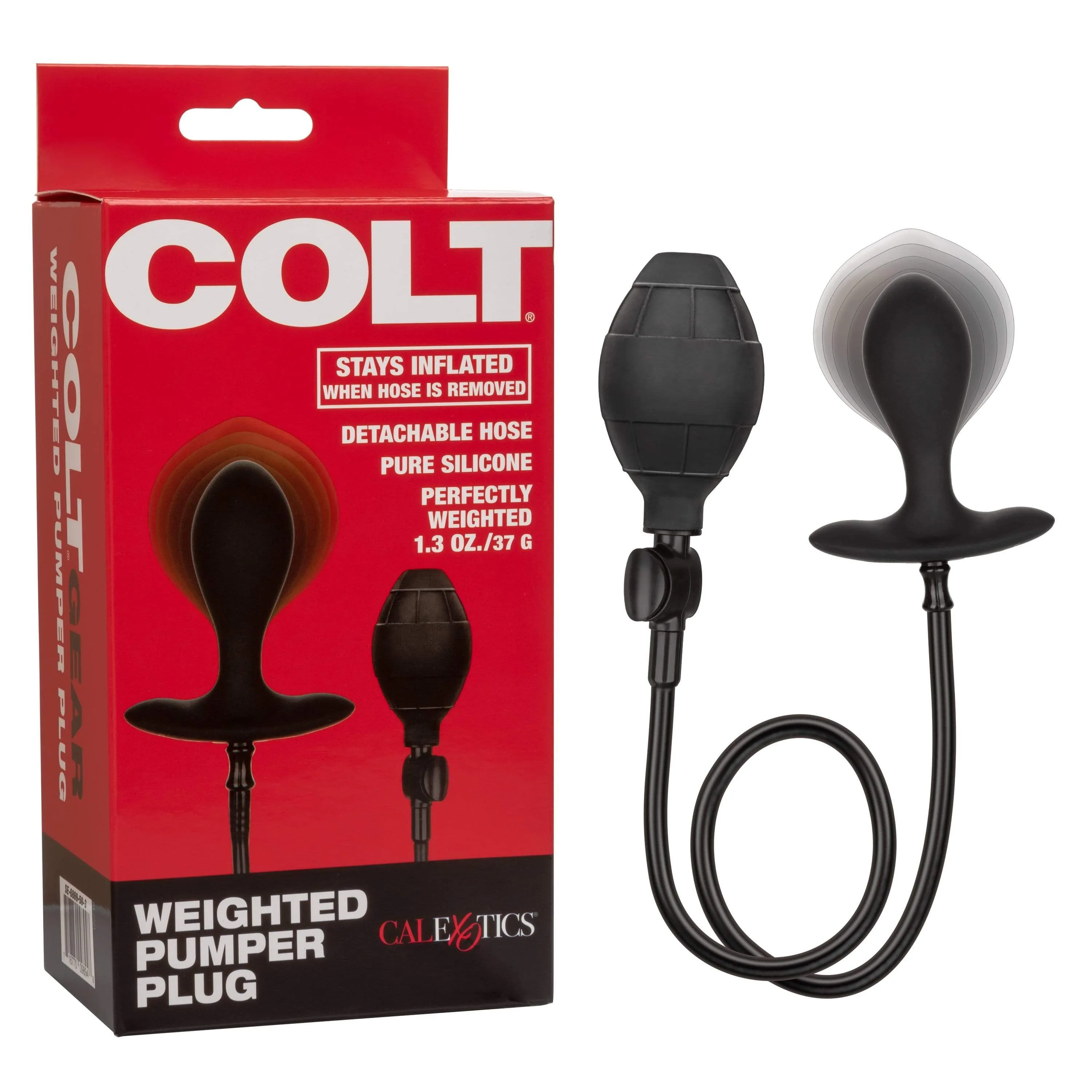 California Exotics - Colt Weighted Inflatable Pumper Plug (Black)