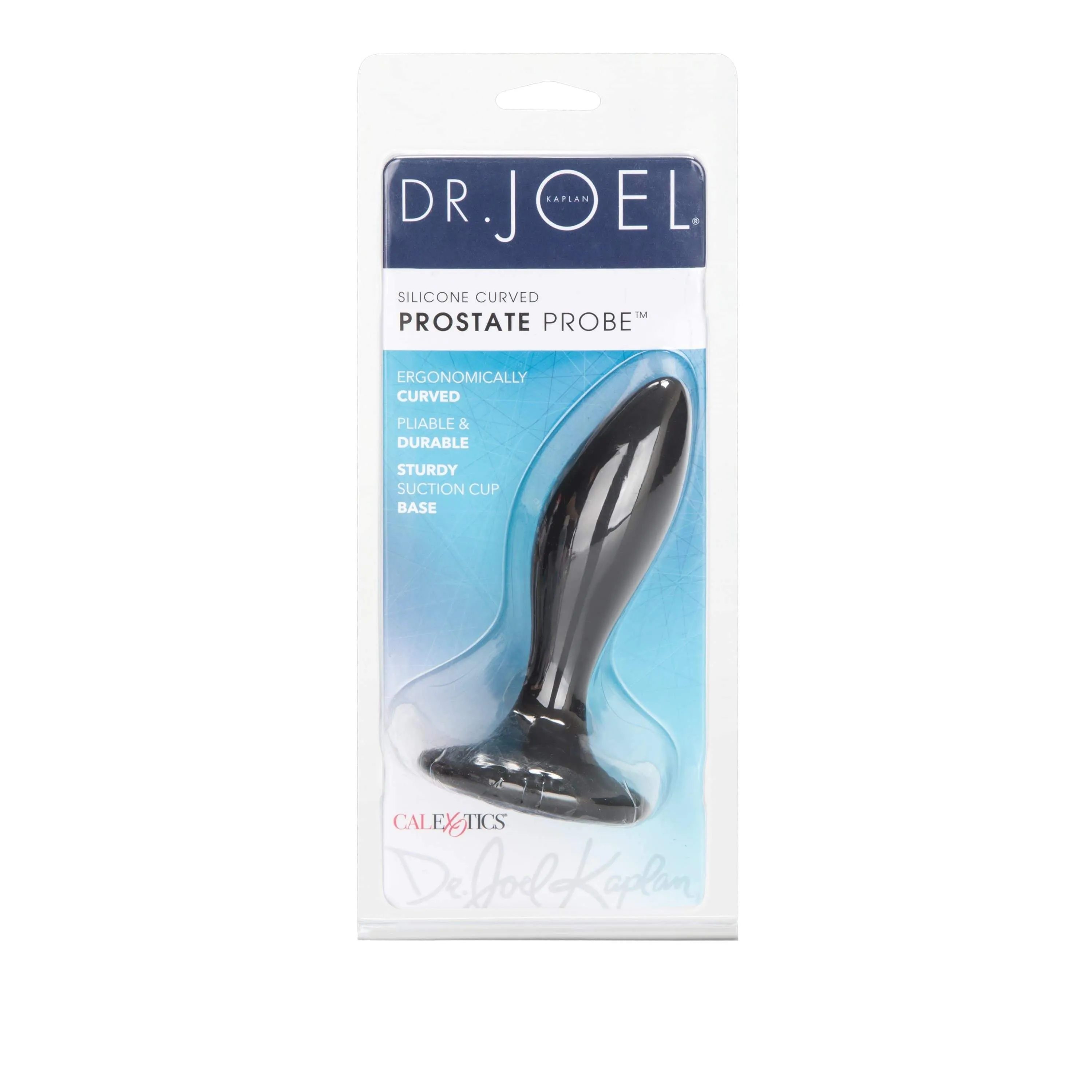 California Exotics - Dr Joel Kaplan Silicone Curved Prostate Probe Anal Plug (Black)