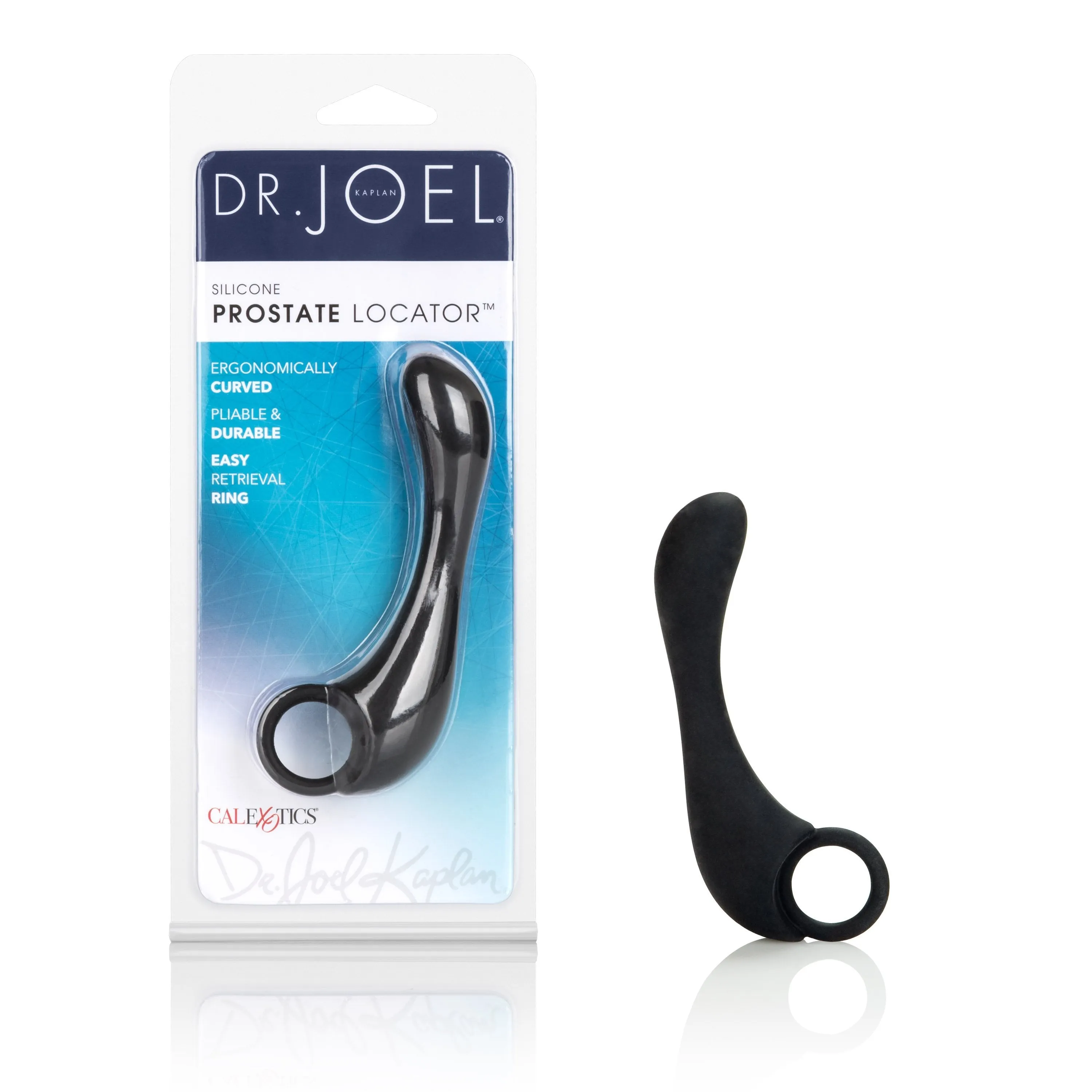 California Exotics - Dr. Joel Kaplan Silicone Prostate Locator Massager (Black)