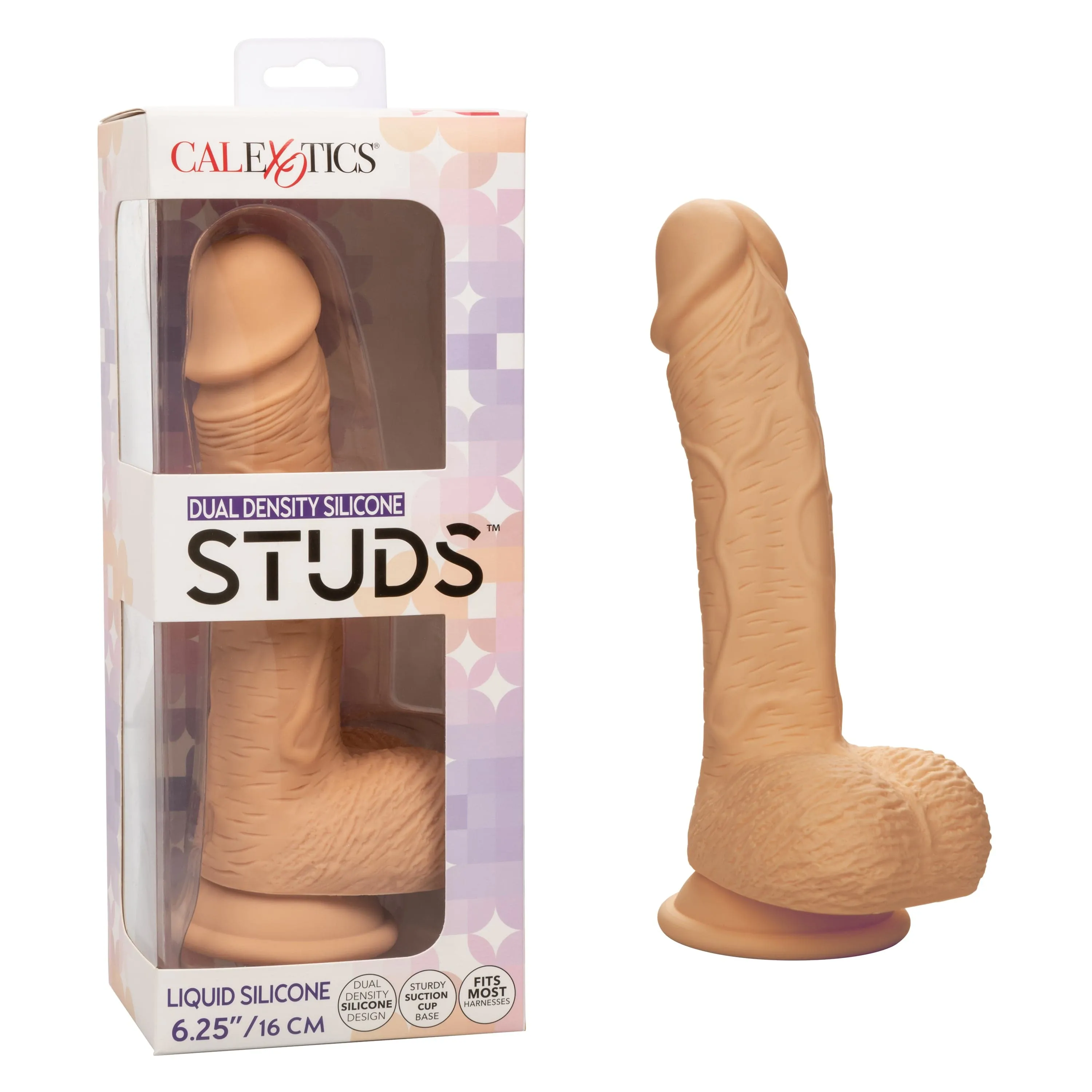 California Exotics - Dual Density Silicone Studs Realistic Dildo