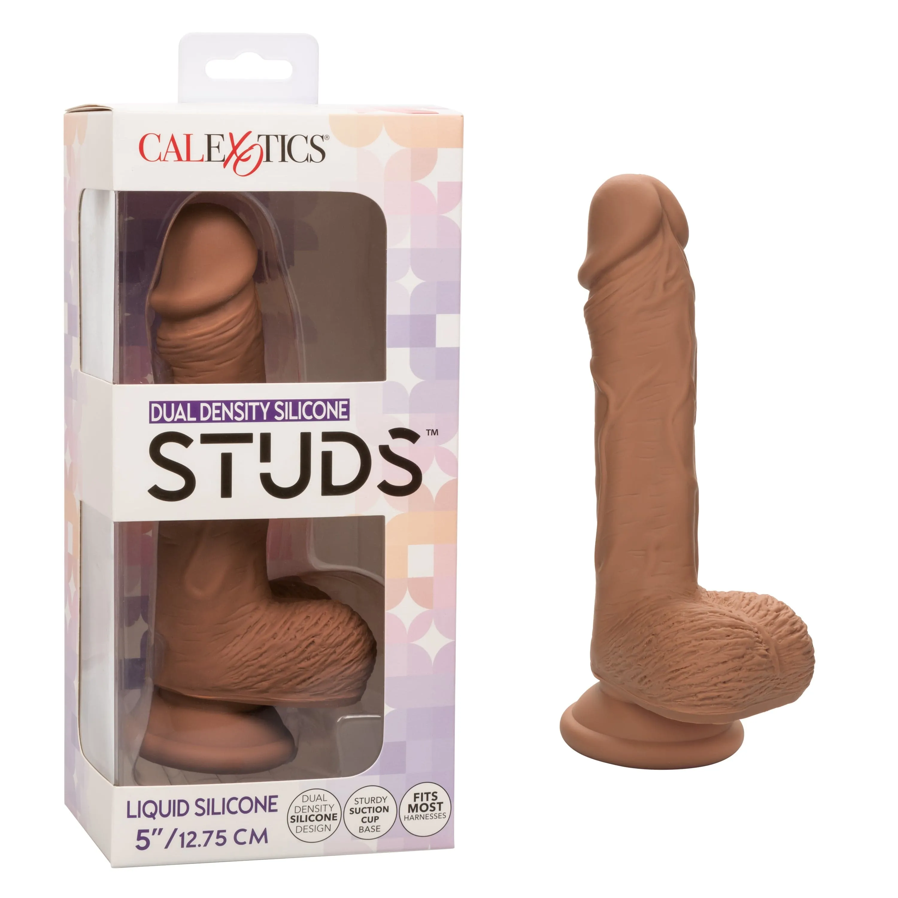 California Exotics - Dual Density Silicone Studs Realistic Dildo