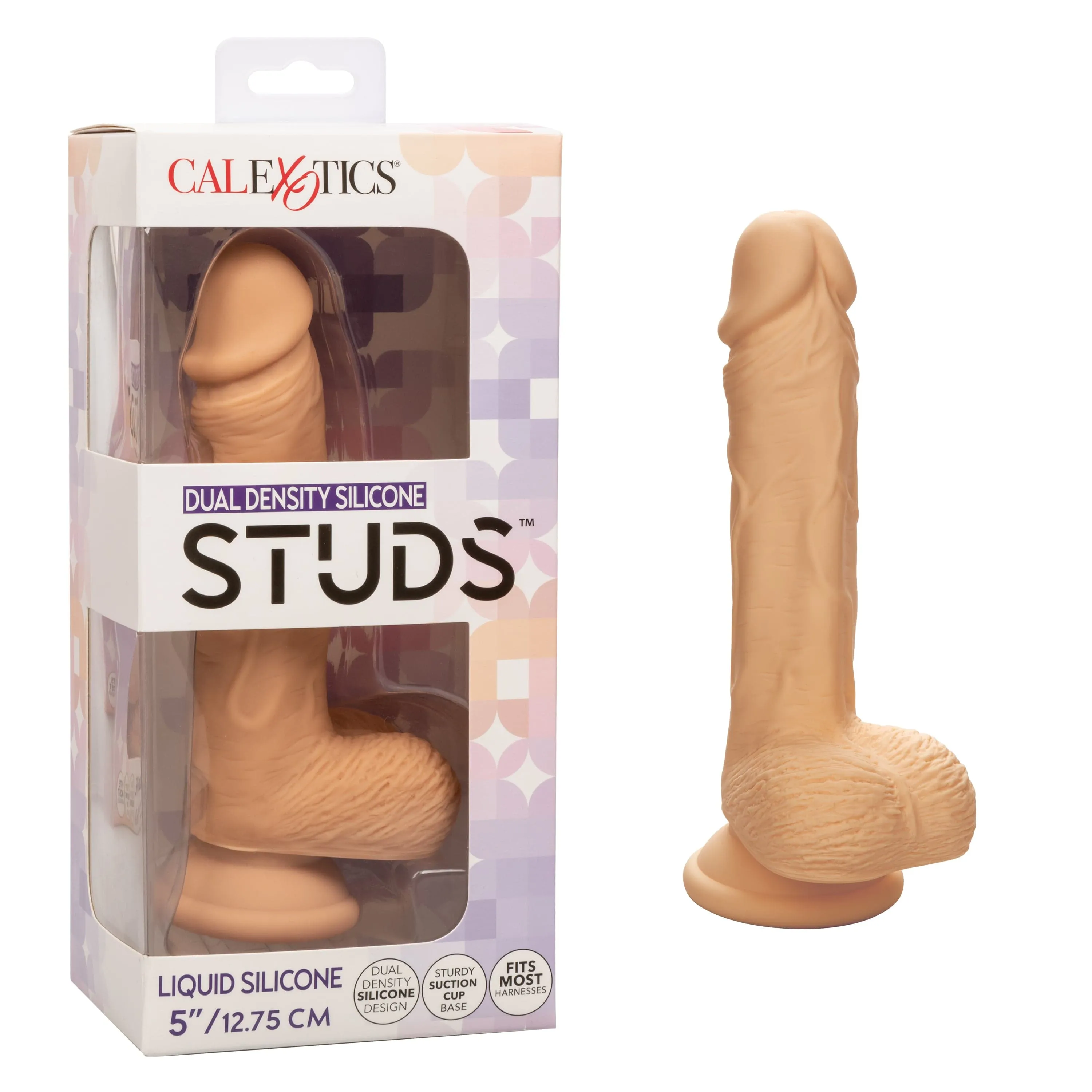 California Exotics - Dual Density Silicone Studs Realistic Dildo