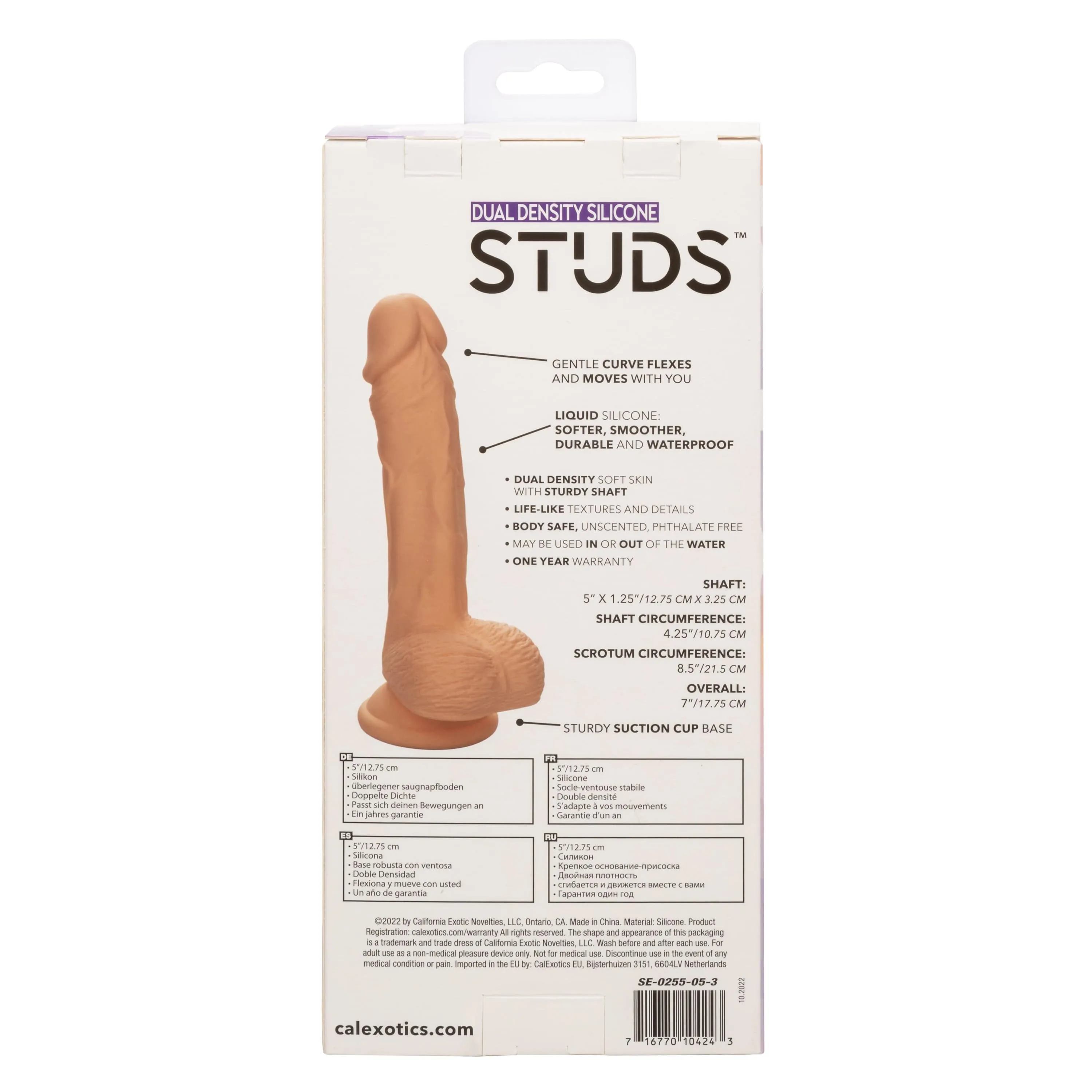California Exotics - Dual Density Silicone Studs Realistic Dildo