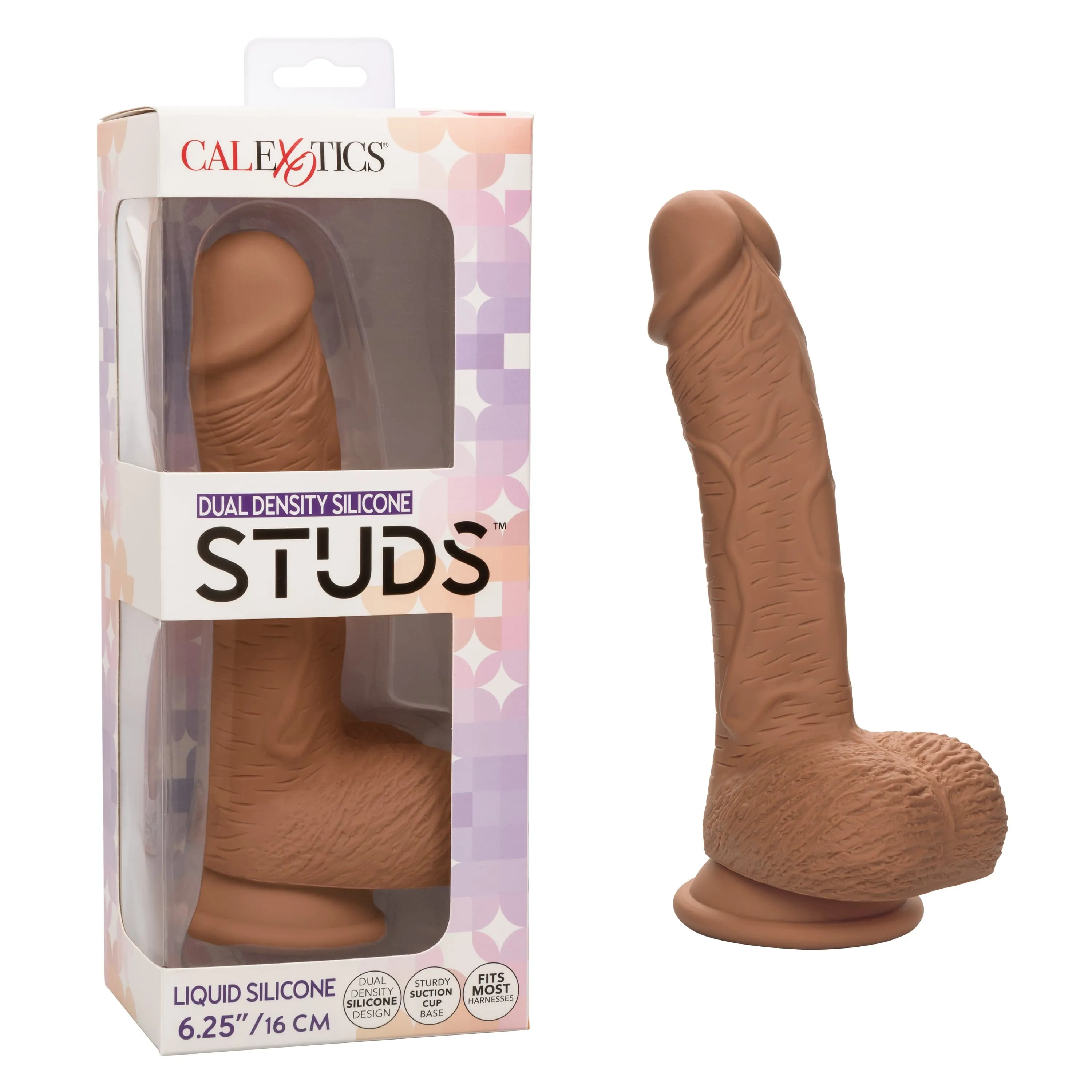 California Exotics - Dual Density Silicone Studs Realistic Dildo