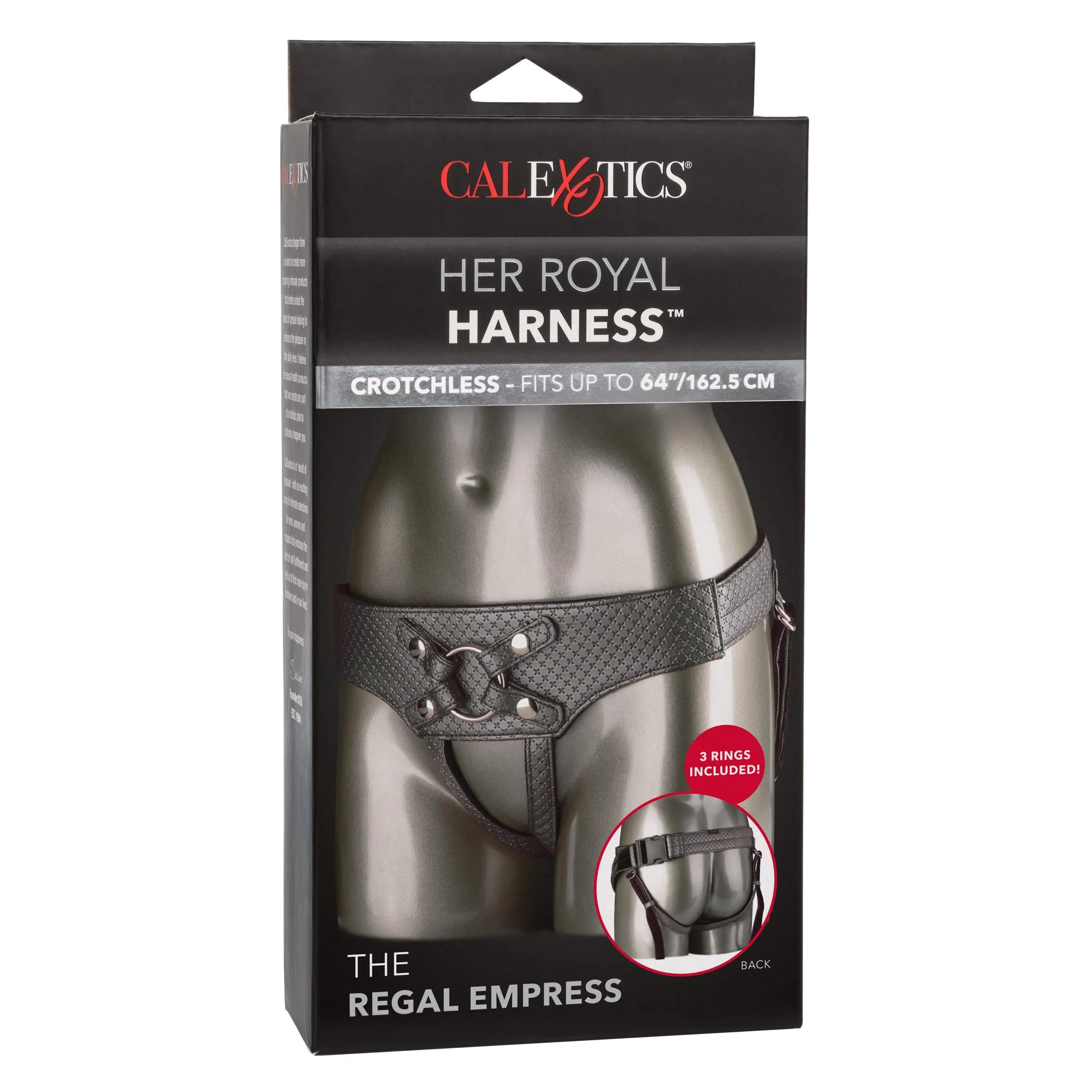 California Exotics - Her Royal Harness The Regal Empress Crotchless Strap On