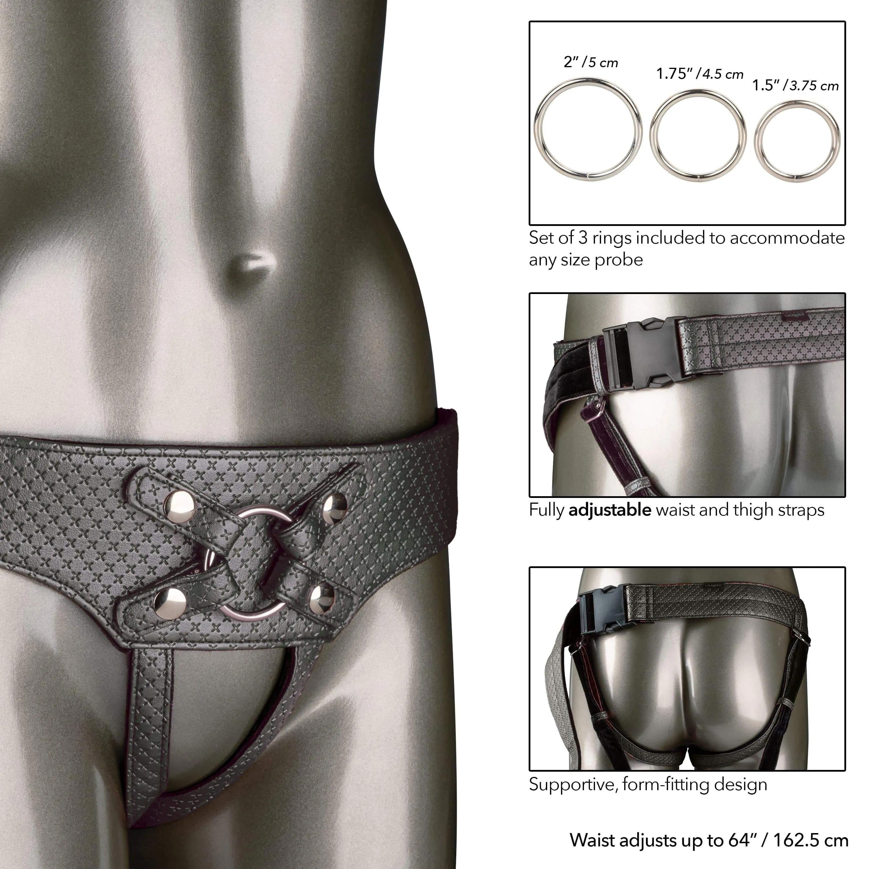 California Exotics - Her Royal Harness The Regal Empress Crotchless Strap On