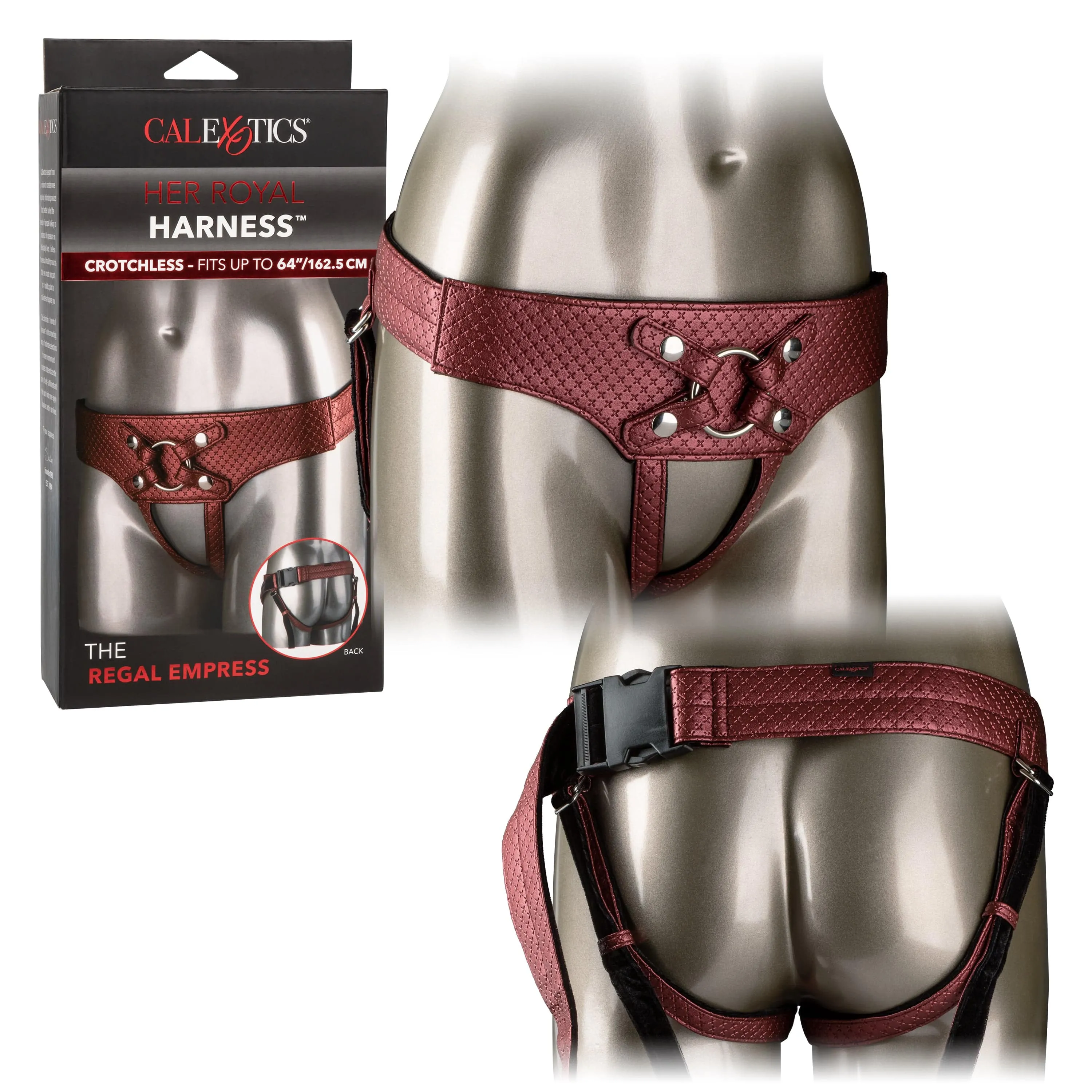 California Exotics - Her Royal Harness The Regal Empress Crotchless Strap On