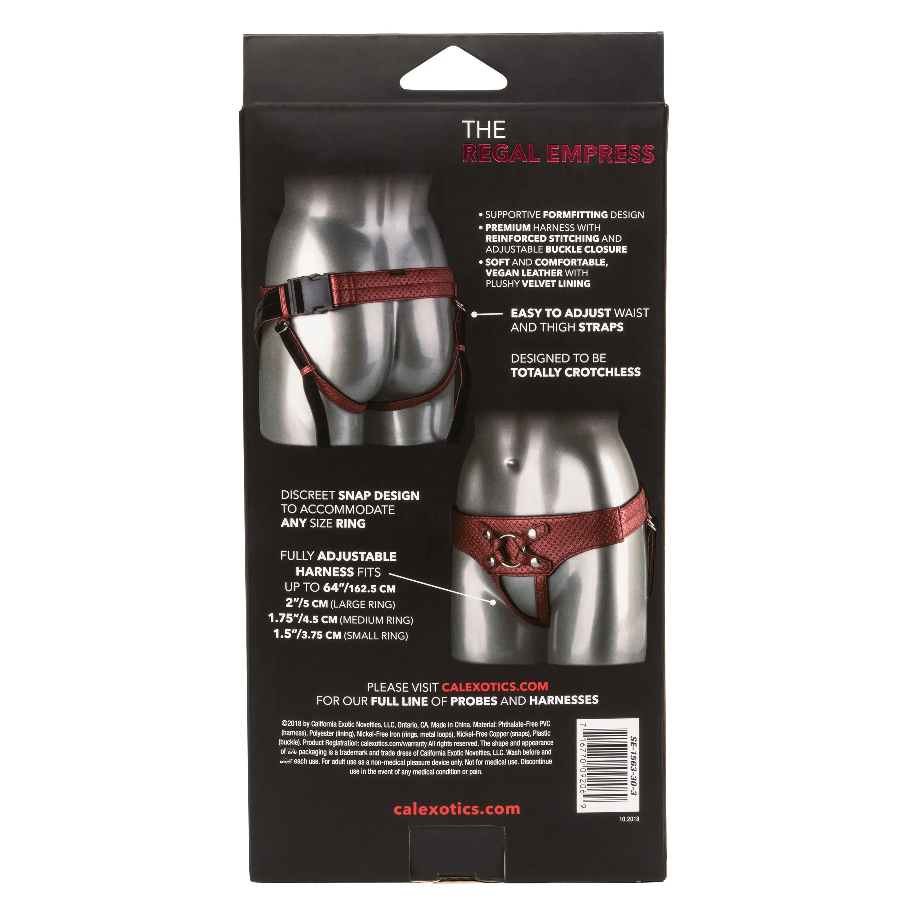 California Exotics - Her Royal Harness The Regal Empress Crotchless Strap On