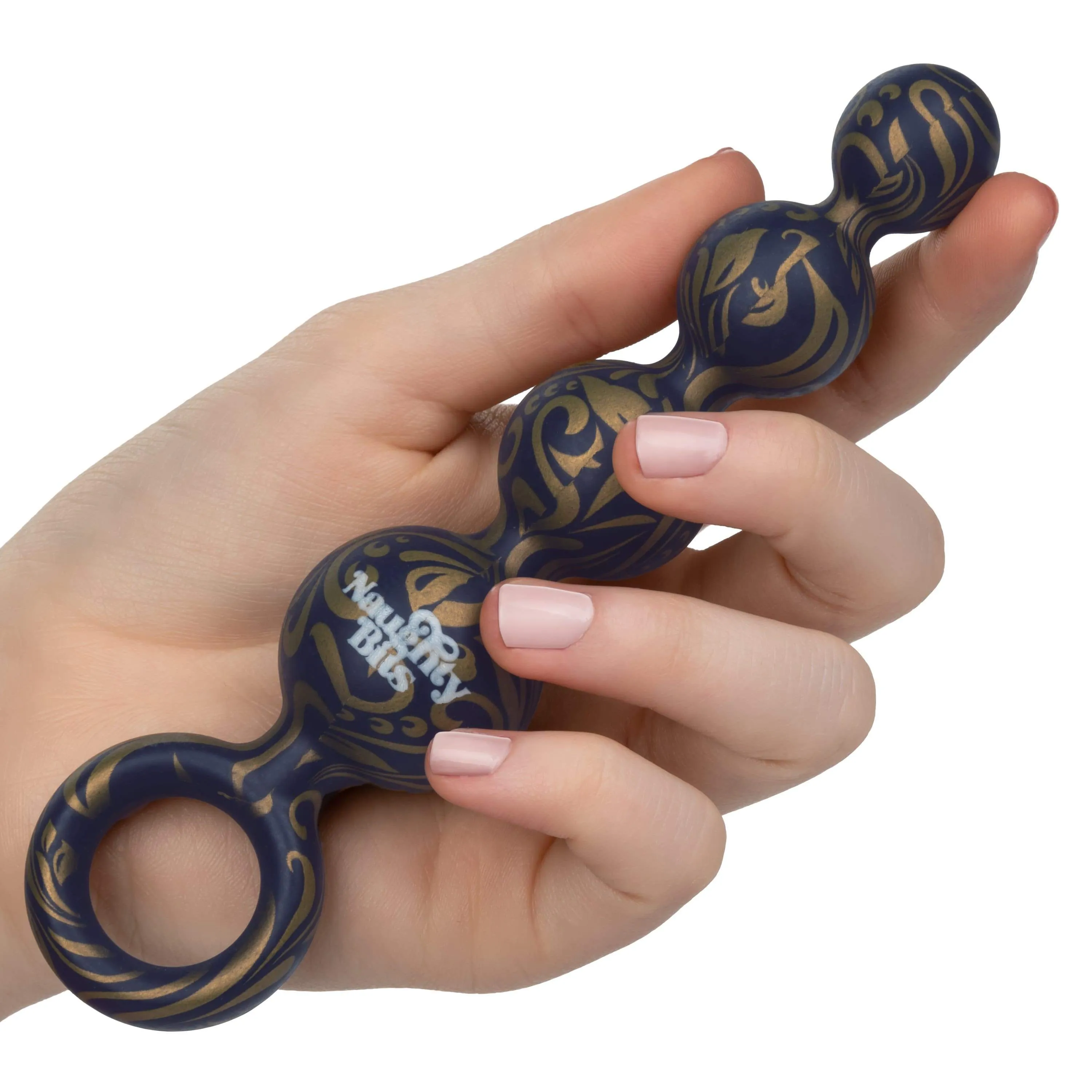 California Exotics - Naughty Bits Butt Balls Silicone Booty Beads (Black)