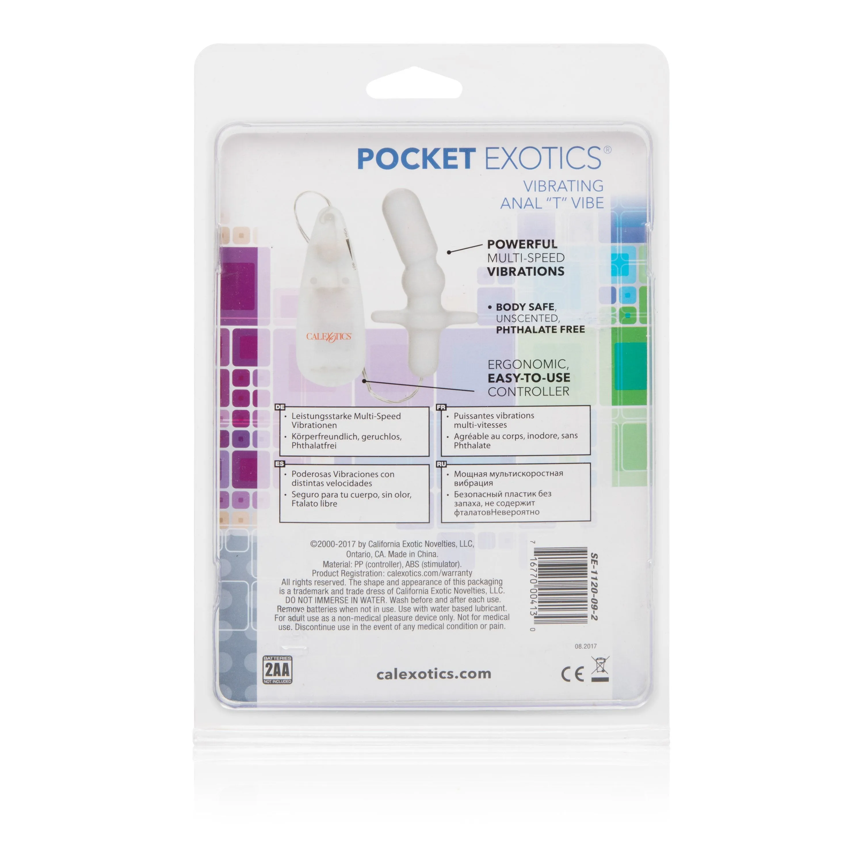 California Exotics - Pocket Exotics Vibrating Anal T Vibrator (White)